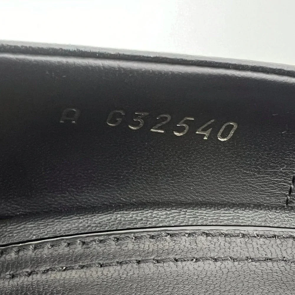 Chanel Black Leather Pumps CC Logo Classic Heels‎ 39.5